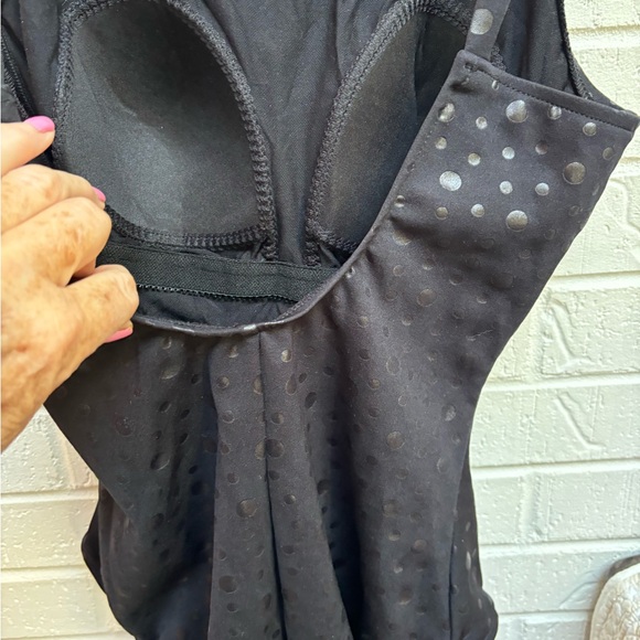Cole of CA NWT black with silver dots one piece swimsuit size 14 - Picture 4 of 6